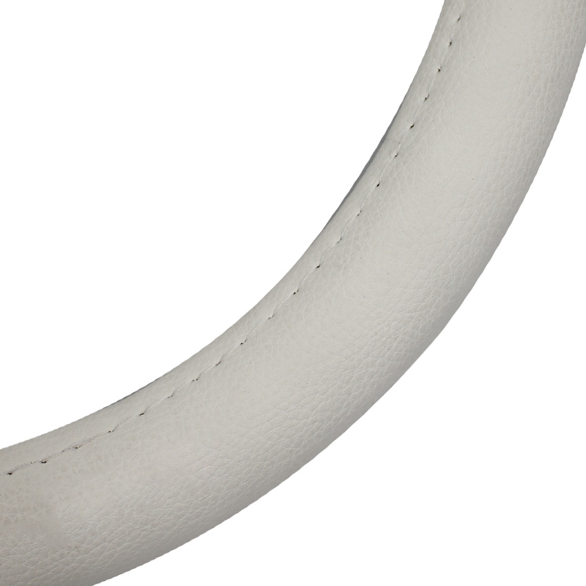 Black&white PVC steering wheel cover 38cm