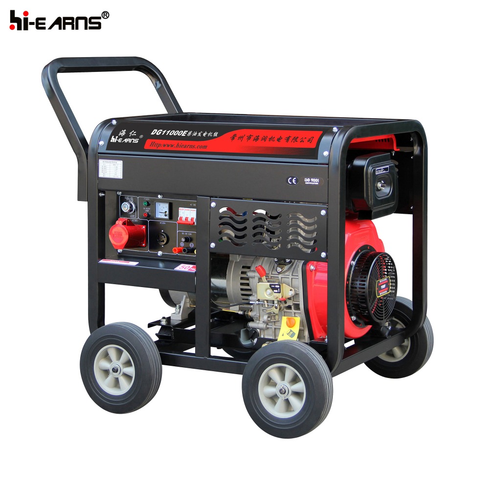 Patent good quality single cylinder engine portable 7.5KW diesel generator dg11000e