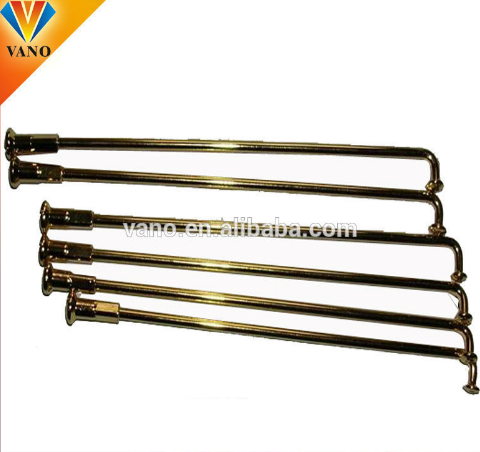 Hot Sales Brand New 10G (3.2mm) Gold Motorcycle / Scooter / Bicycle Spokes