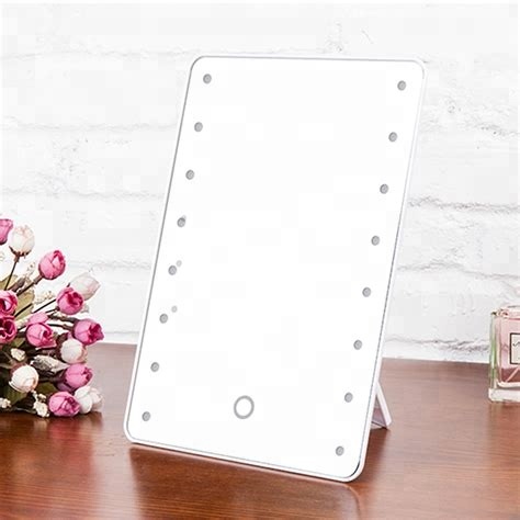 Most popular LED makeup mirror with 16 leds touch screen adjustable brightness