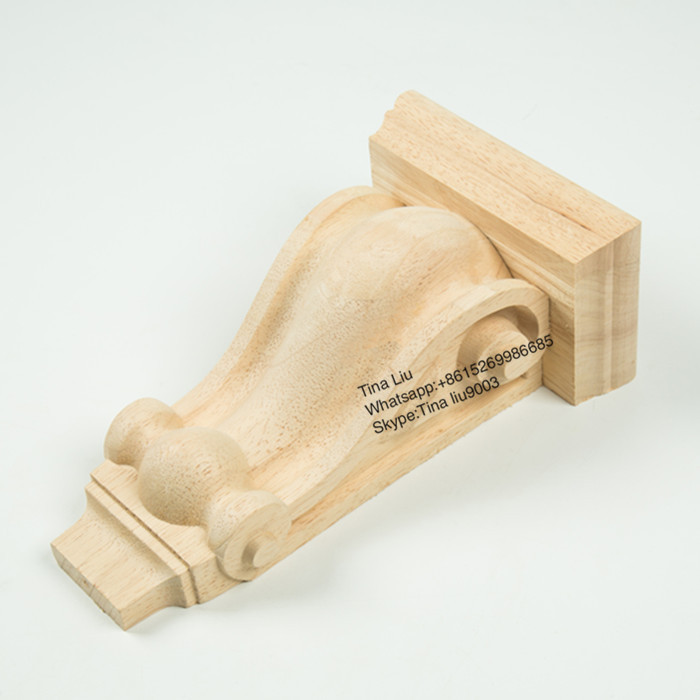 Carved wood capital corbel
