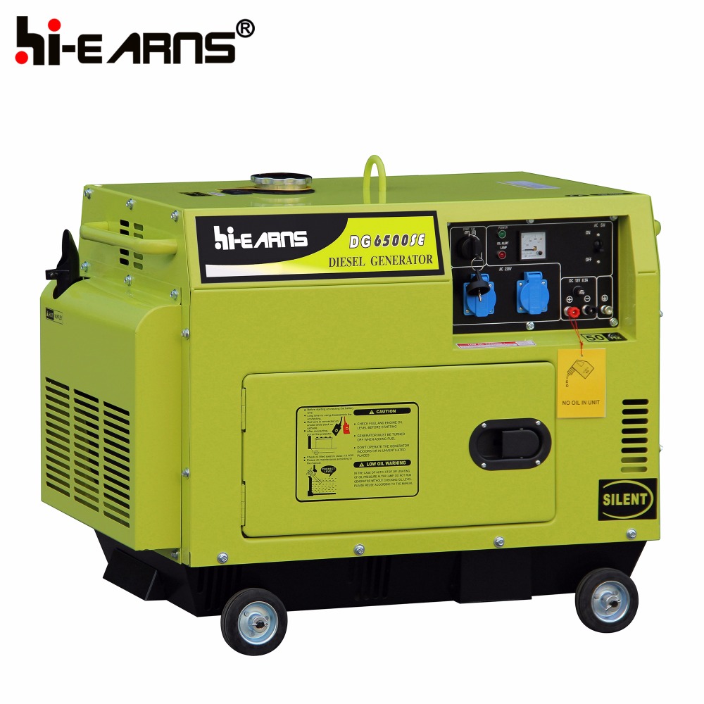 Air-cooled single cylinder 5KVA small silent diesel generator