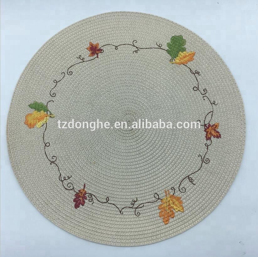 Tabletex Eco-Friendly round pp cup placemat printed