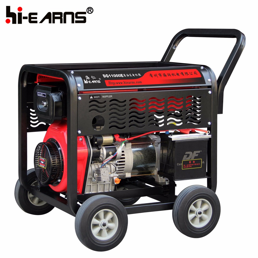 Open type portable single cylinder 198 15hp generator