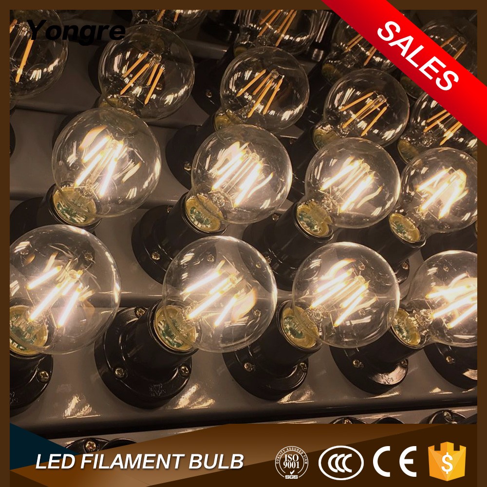 Hot sales cheaper tungsten filament A60/A19  4W/6W/8W led bulb lamp E27/B22 base CE/ROHS