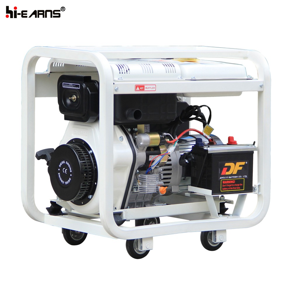 open frame 6KW portable diesel generator 7.5 kva generator price