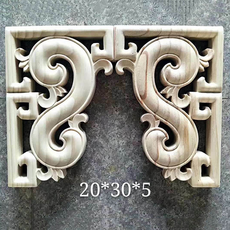 solid wood Chinese  decoration home building materials sculpture carved wood brackets