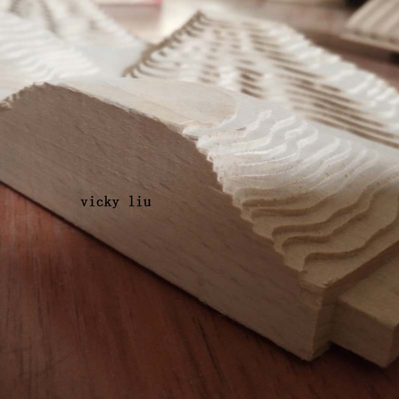 Irregular bulge decoration exterior dentil wood board