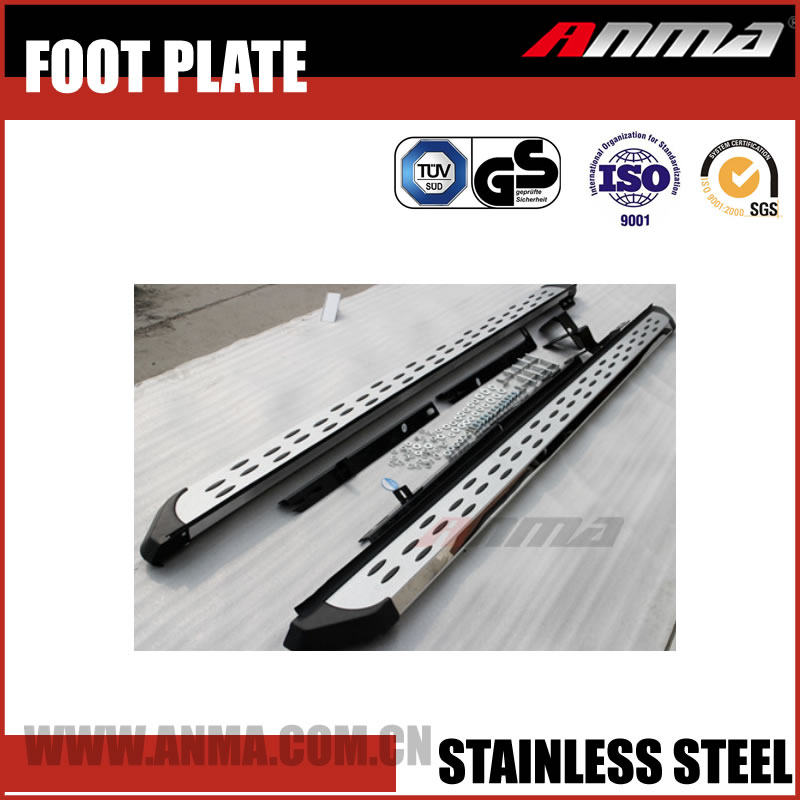Stainless steel roller blinds side rails led car door sill plate