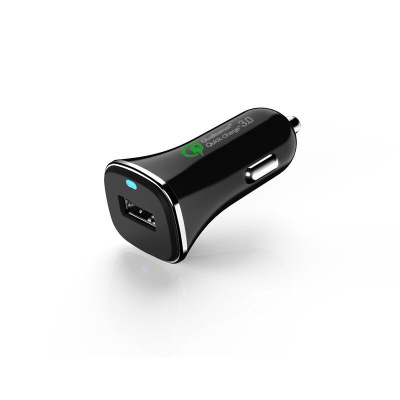 Universal dc 12/24V USB Car Charger With Grey Ring