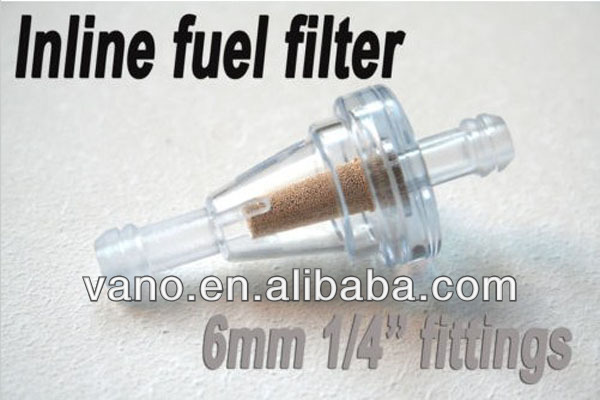 Inline Fuel Filter For Motorcycle Scooter Motocross Enduro Kart Kit Car