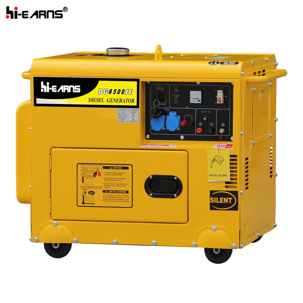 6KW single phase diesel generator DG8500SE