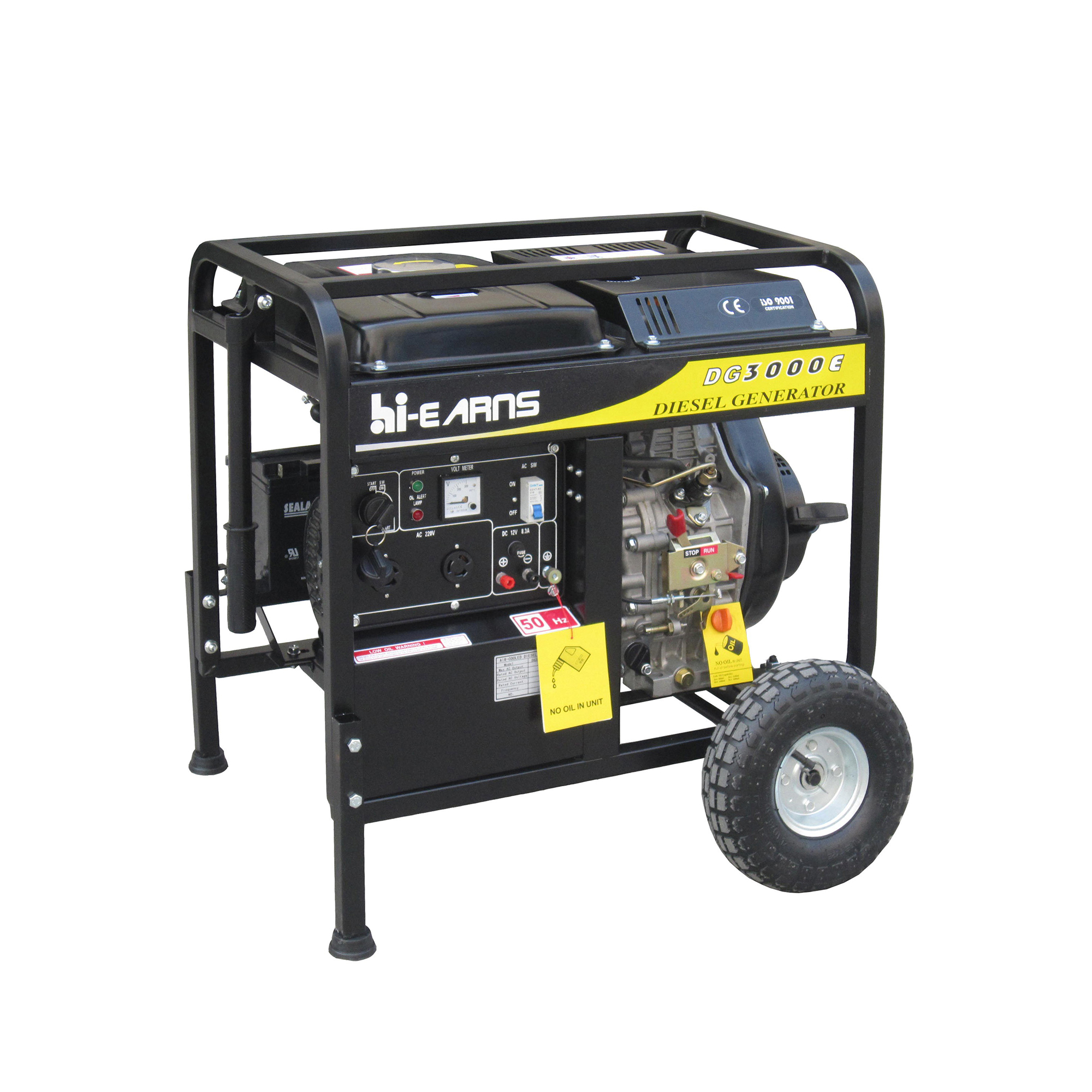 Portable open frame 3KW air-cooled italy diesel generator