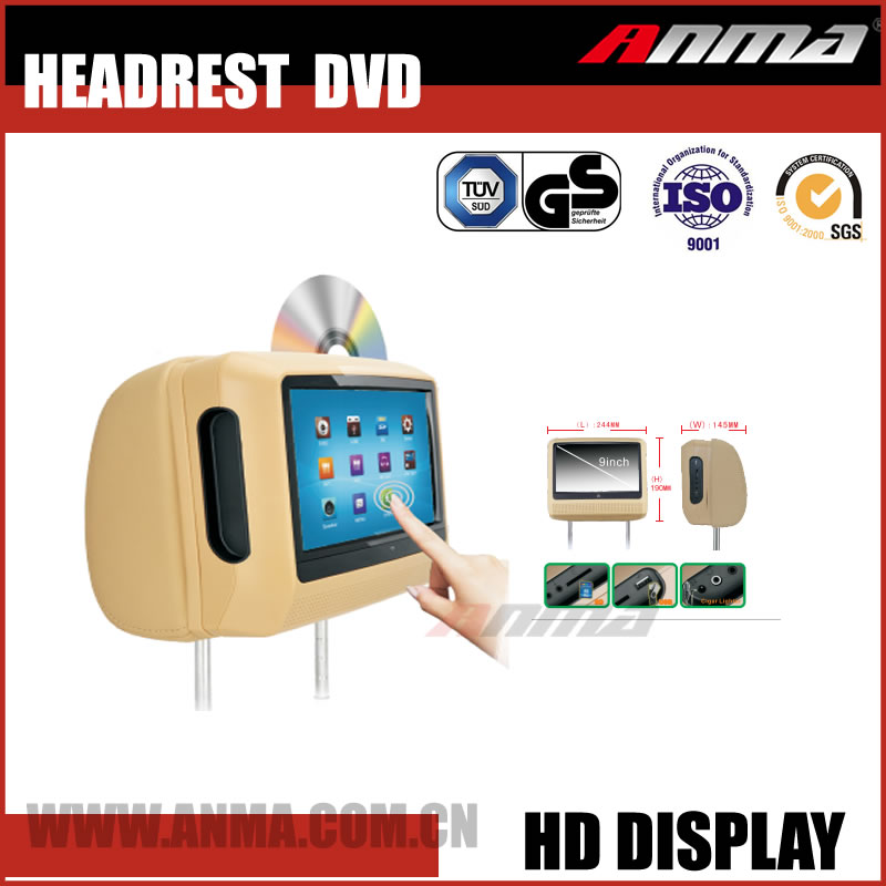 car cassette and cd headrest dvd player and gps