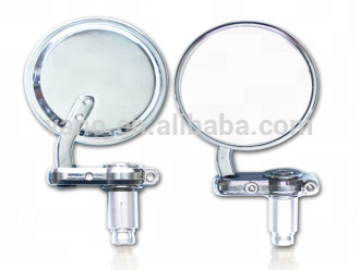 Aluminum Universal Cheap Motorcycle Round Handle bar mirror bar end mirror