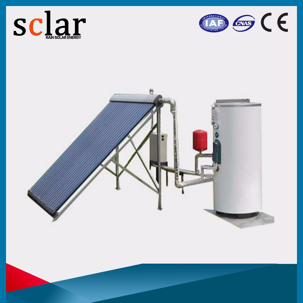 Domestic hot water/floor/pool split pressurized solar hot water system for solar