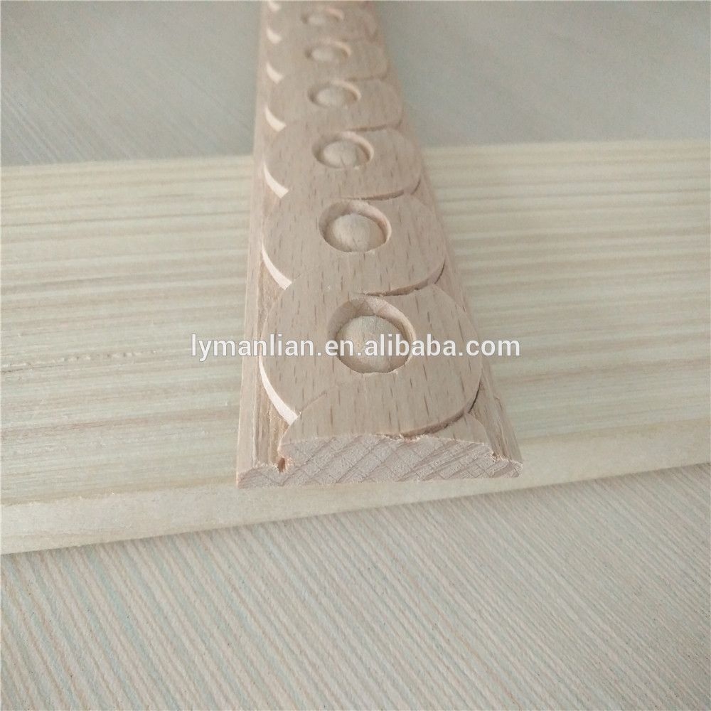 3/4 W Total 80f Swirl Pearl Beech Wood Molding Trim Moulding Corbel