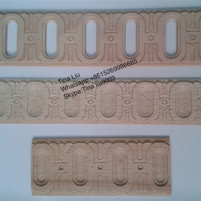 Home Decoration Beech Solid Wood Carved Moulding