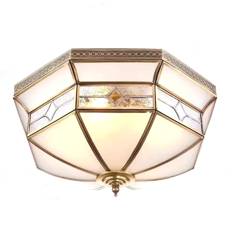 copper lantern from China mainland,copper ceiling light,glass lamp shades for copper light