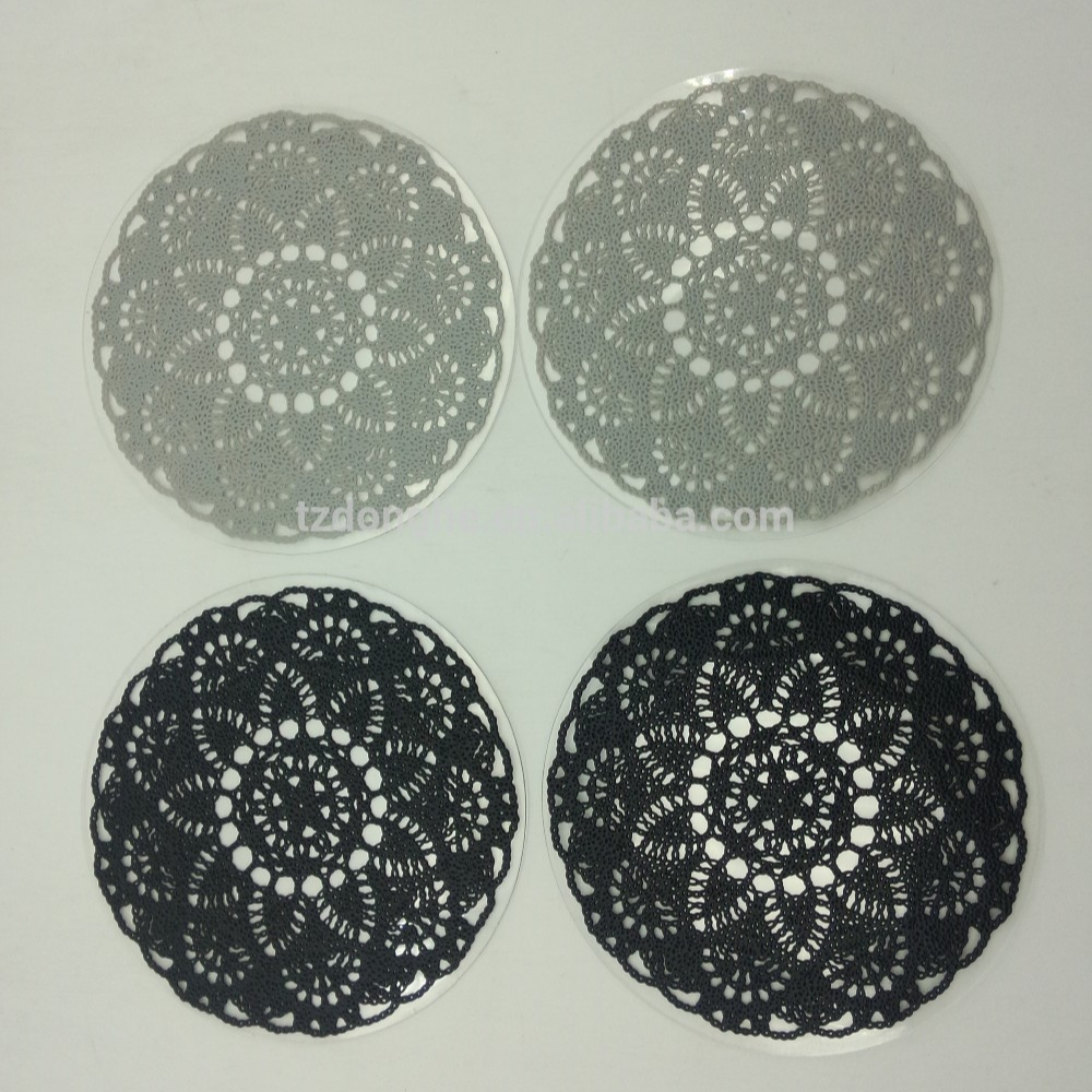 Tabletex Eco-Friendly Polyester Acid woven pvc lace coasters