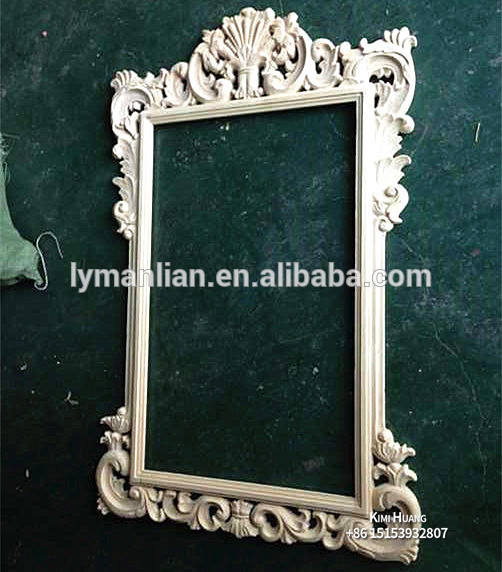 CNC laser carved wood mirror frames