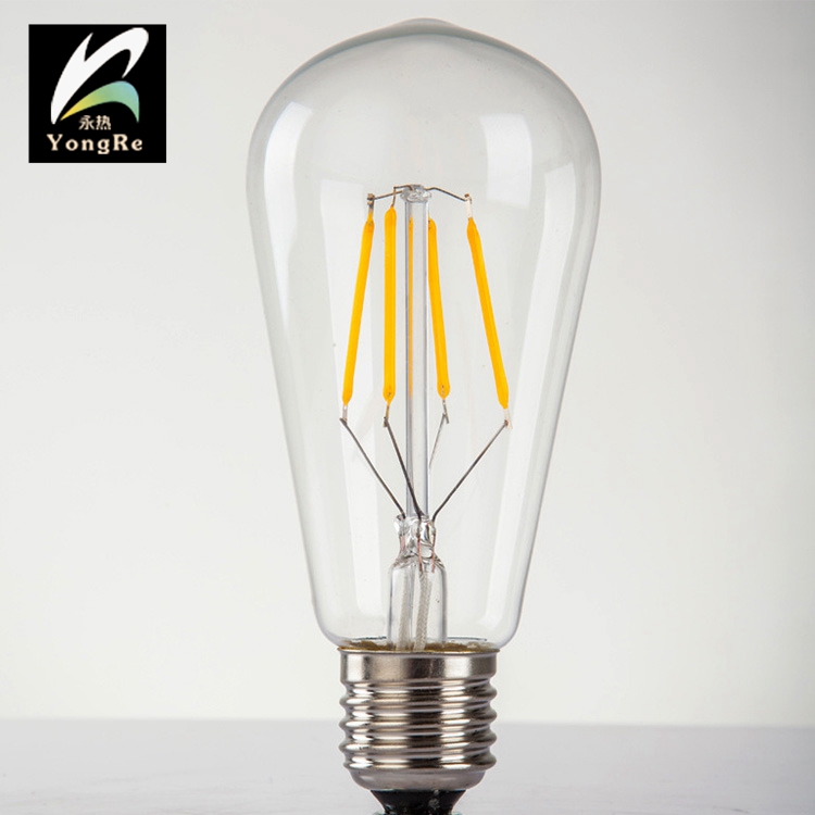 Glass Bulb Vintage Edison Light Dimmable E27 Filament Led Lamp