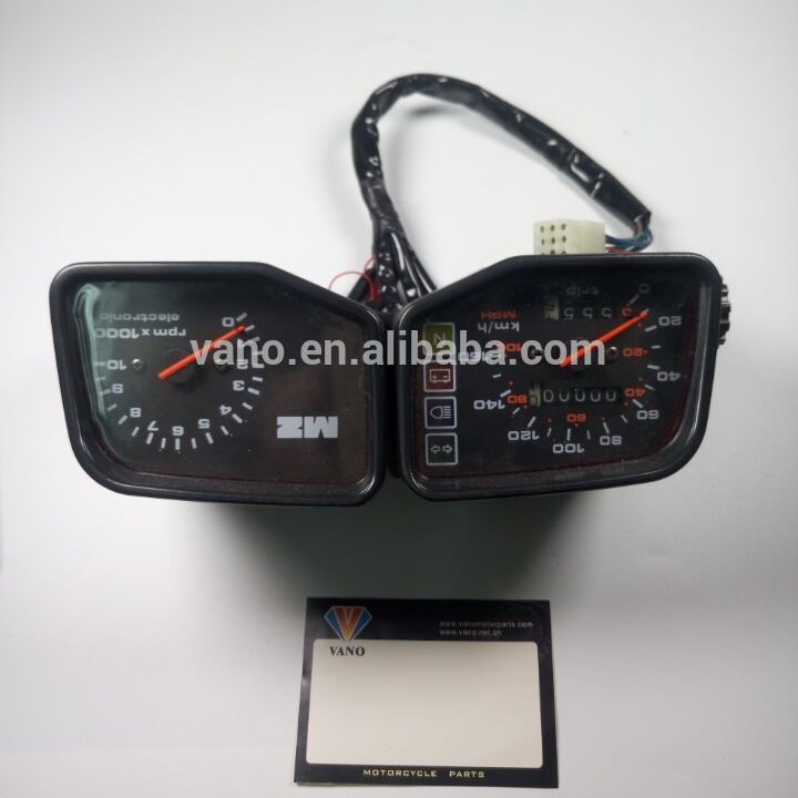 Universal motorcycle MZ black speedometer
