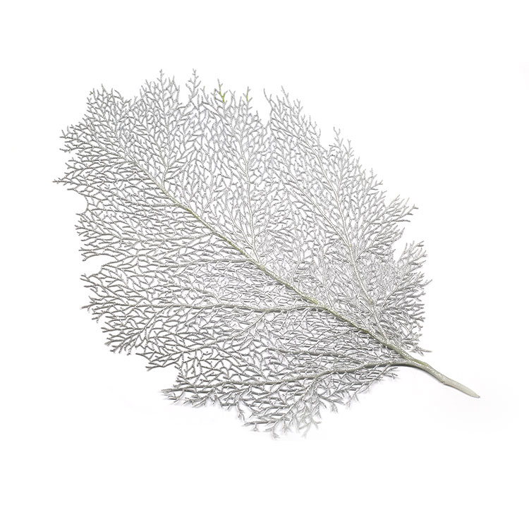 Tabletex Eco-Friendly PE coral die cut leaf Decorative placemats for Dinner party