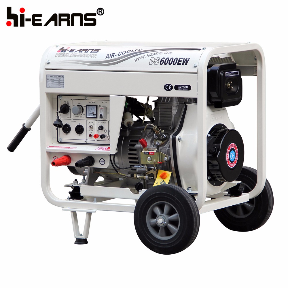 1.8KW 2.2KW air cooled 220V diesel engine welding machine