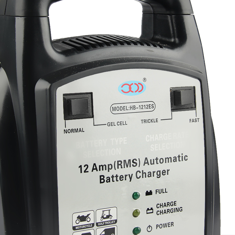 108W 12V Portable Fast Car Battery Charger Black Color