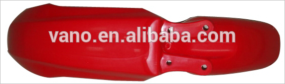 Red CRF motorcycle front fender