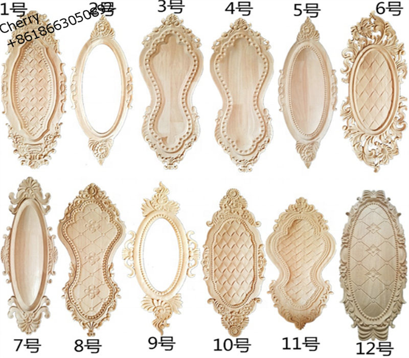 Hand Carved Appliques Onlays Wood Carving Rosette Wood Parts