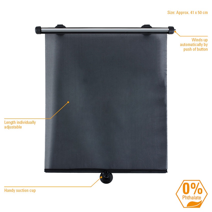 40*60cm side window automatic roll up car sun shade