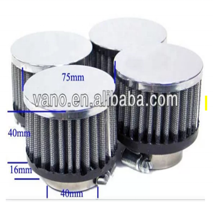 High efficiency colorful fresh air filter for motorcycle