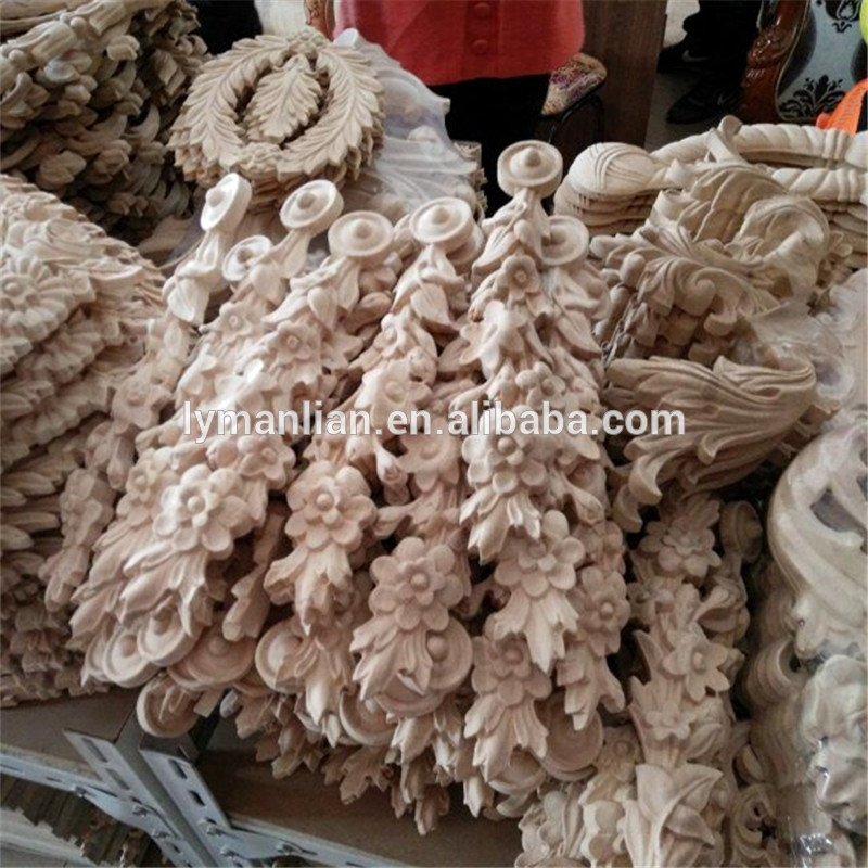 Wood Carving wood acanthus overlay appliques and onlays