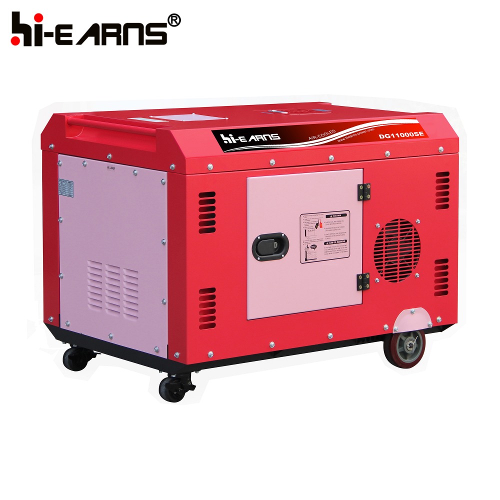 Single phasee 8kw 198 engine air cooled silent type diesel generator with cheap price