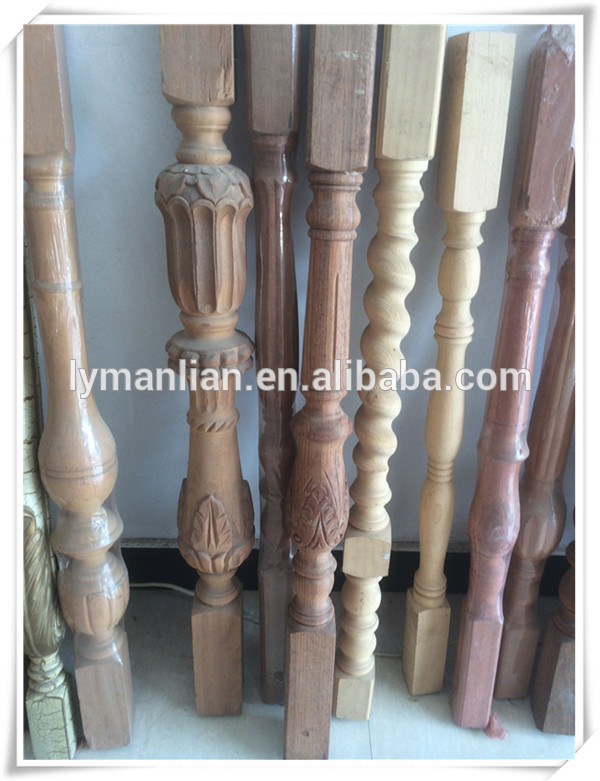anti slip decorative wood balusters/wooden baluster designs/decorative stair nose