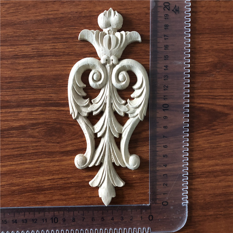 Wood embellishments for door decoration appliques