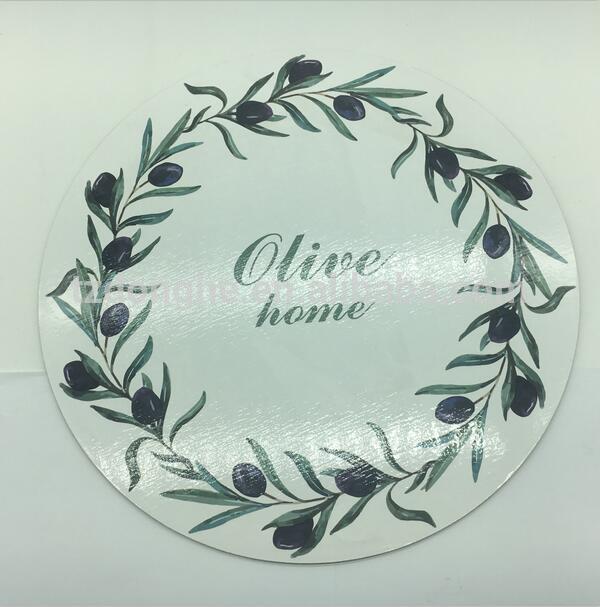 New design 4mm thickness round printing MDF placemats and coasters