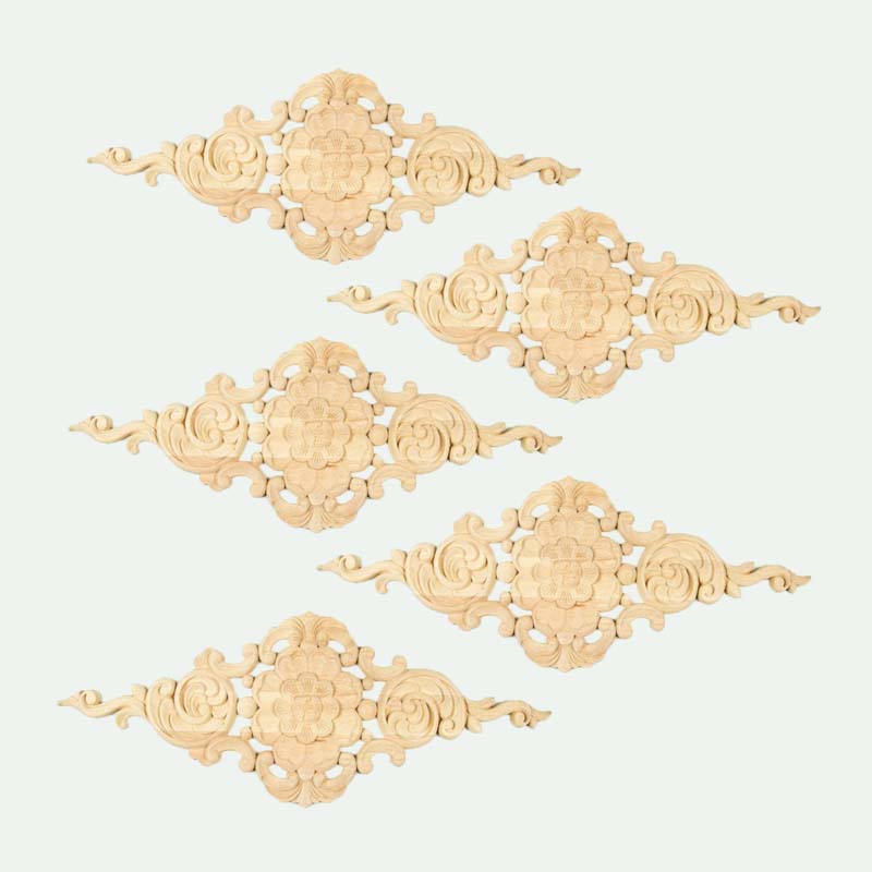 Antique Decorative Wood Carved Corners Onlays MouldingsCarved Corners Onlays Mouldings
