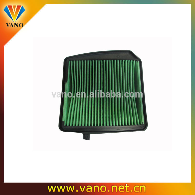 With green colour paper Air Filter