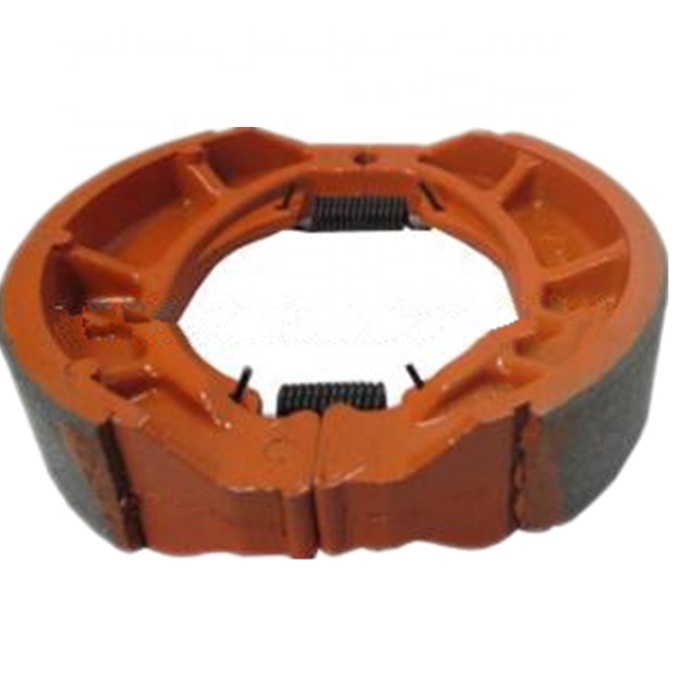 High performance orange CG125 motorcycle brake shoe