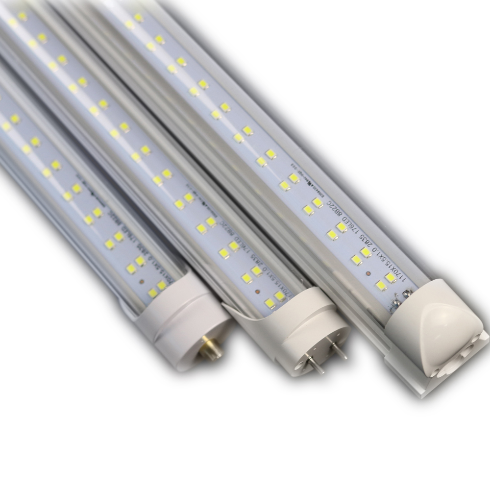 DLC Listed 1.5m Single- End Powered Integrated 6500k LED TUBE T8 lights 4ft 22W for fluorescent fixture