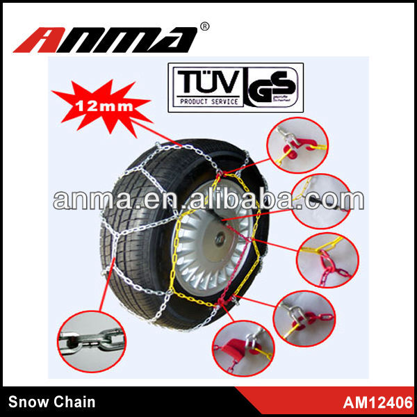 12MM iron universal size car snow chain wheel loader tire chains