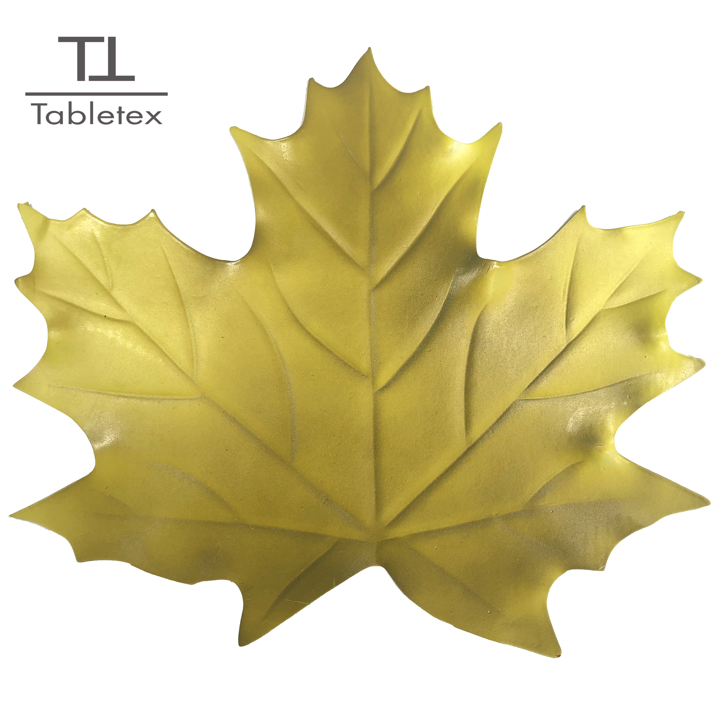 Tabletex  Soft EVA Foam Maple Leaf Solid Color Plant Shape EVA Table Mat  Cup Coffee Dining Kitchen Table Non-Slip Mat Placemats