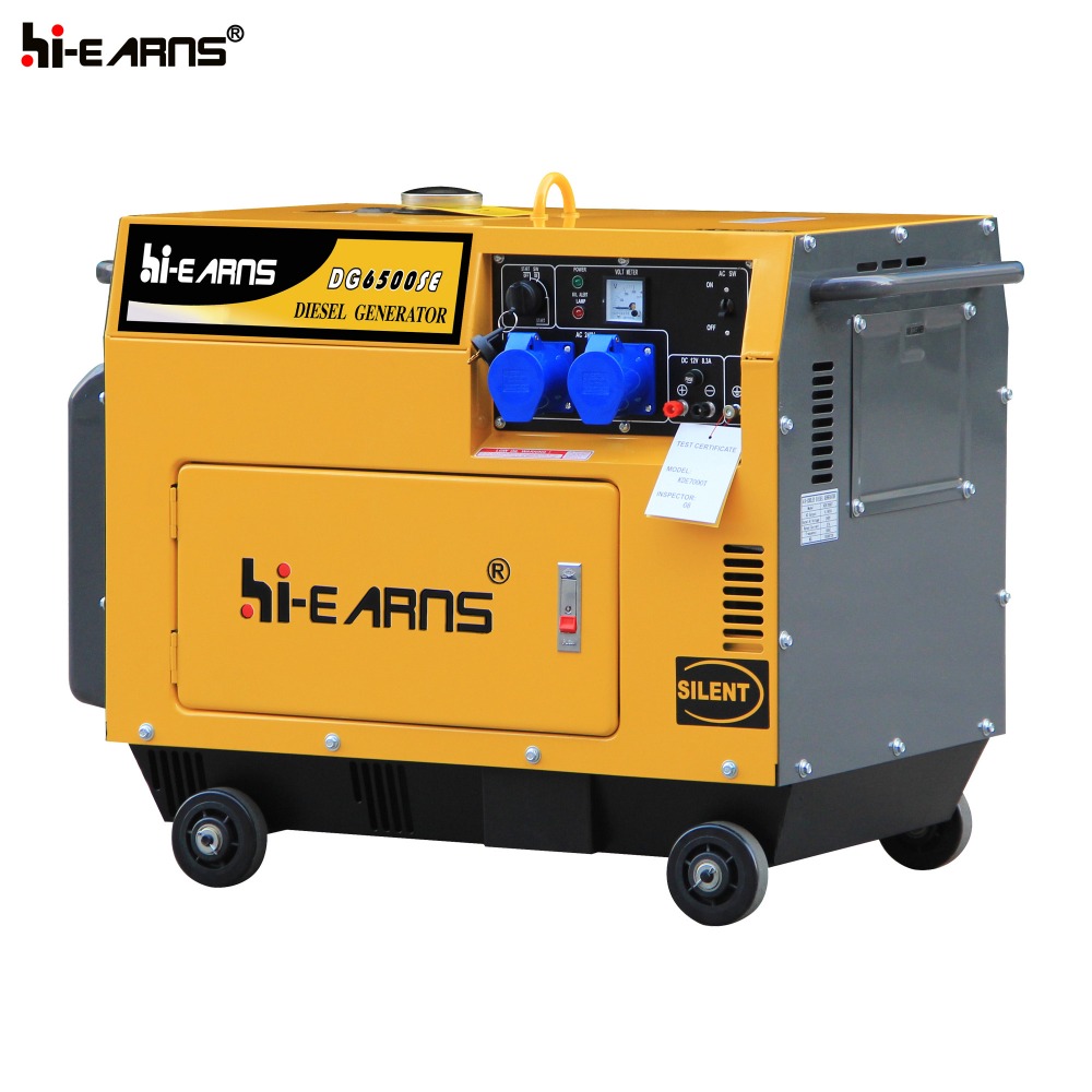 Silent type canopy diesel generator price 5kw generator