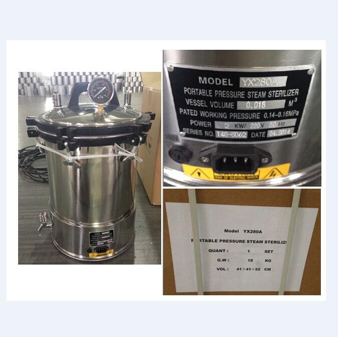 YX280A Electric Portable Autoclave for Laboratory