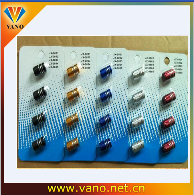 Colorful Aluminum Chrome 16.7*10 mm Car Wheel Tire Valve Stem cap