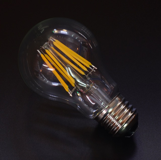high quality A60/A19 cob led filament bulb dimmable CE/ROHS