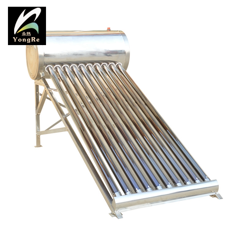 All Stainless Steel Etc Low Pressure Solar Water Heater With Booster Pump